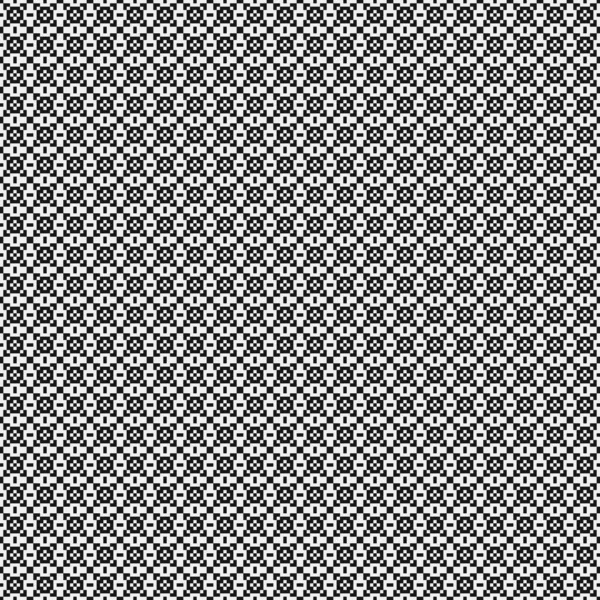 Geometric Seamless Pattern Black White Shapes Vector Illustration — Stock Vector