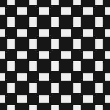 Siyah ve beyaz şekillerin geometrik dikişsiz deseni, vektör illüstrasyonu