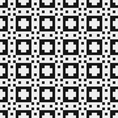 Siyah ve beyaz çizgileri olan kusursuz desen, vektör illüstrasyonu