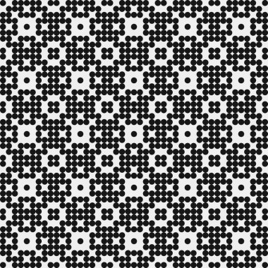 Soyut Çapraz Düzen. Noktalı arka plan. Geometrik Vektör İllüstrasyonu