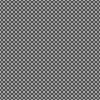 Siyah ve beyaz şekillerin geometrik dikişsiz deseni, vektör illüstrasyonu