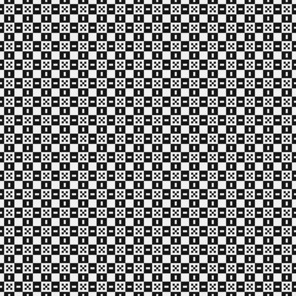 Geometrisk Sømløse Mønster Sorte Hvide Former Vektor Illustration – Stock-vektor