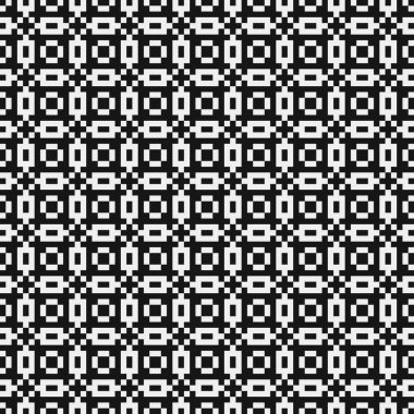 Siyah ve beyaz çizgileri olan kusursuz desen, vektör illüstrasyonu