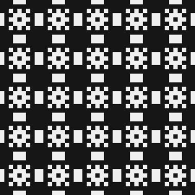 Siyah ve beyaz çizgileri olan kusursuz desen, vektör illüstrasyonu