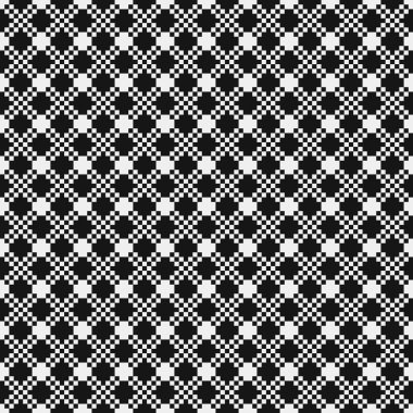 Haçlar ve Noktalar vektör illüstrasyonlu soyut Desen 