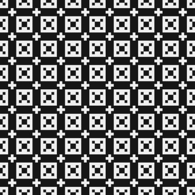 Siyah ve beyaz çizgileri olan kusursuz desen, vektör illüstrasyonu