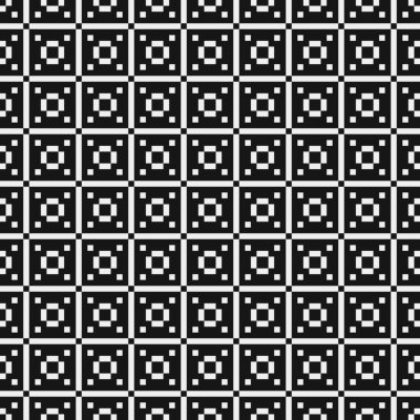 Siyah ve beyaz çizgileri olan kusursuz desen, vektör illüstrasyonu