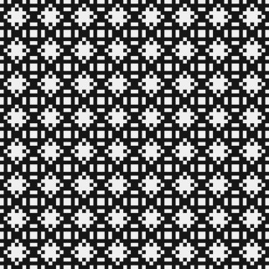 Siyah ve beyaz çizgileri olan kusursuz desen, vektör illüstrasyonu