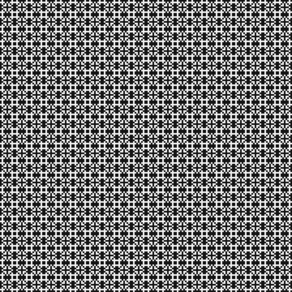 Geometric Seamless Pattern Black White Shapes Vector Illustration — Stock Vector