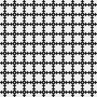 Siyah ve beyaz çizgileri olan kusursuz desen, vektör illüstrasyonu