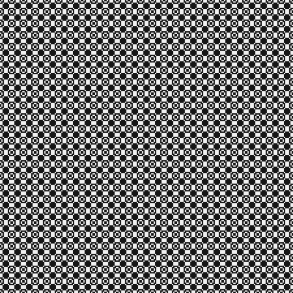 Geometric Seamless Pattern Black White Shapes Vector Illustration — Stock Vector