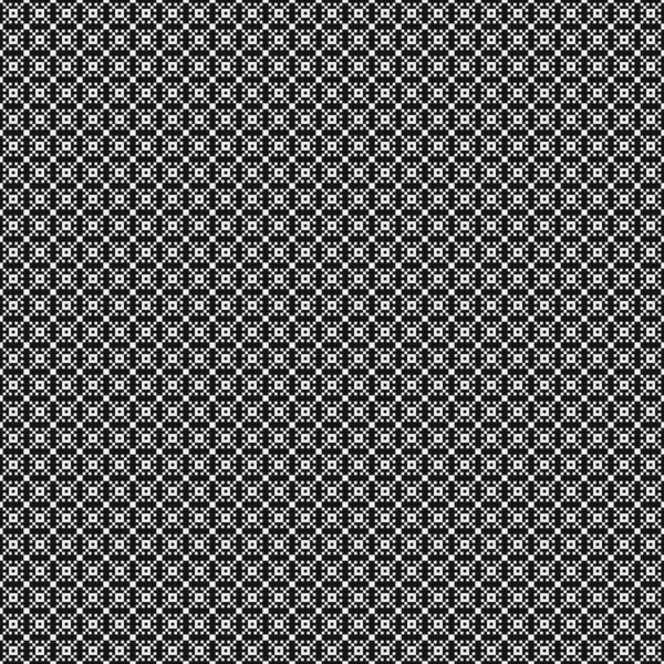 Siyah Beyaz Şekillerin Geometrik Dikişsiz Deseni Vektör Illüstrasyonu — Stok Vektör