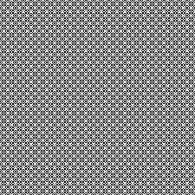 Siyah ve beyaz şekillerin geometrik dikişsiz deseni, vektör illüstrasyonu