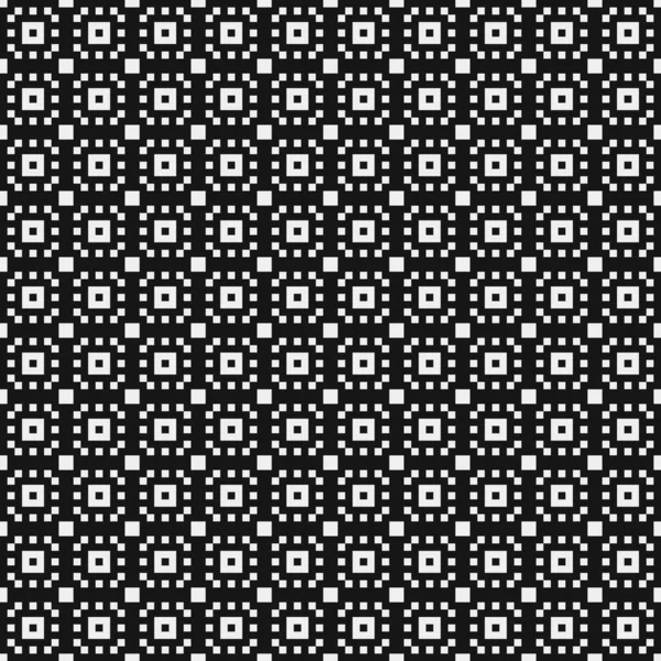 Geometric Seamless Pattern Black White Shapes Vector Illustration — Stock Vector