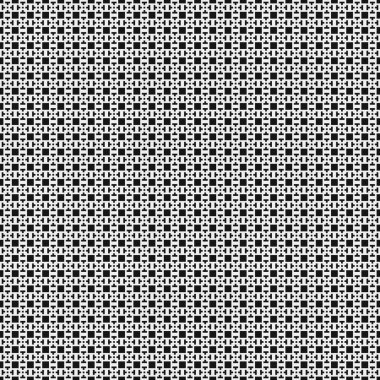 Siyah ve beyaz şekillerin geometrik dikişsiz deseni, vektör illüstrasyonu