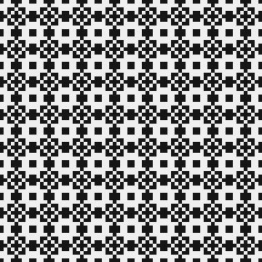 Haçlar ve Noktalar vektör illüstrasyonlu soyut Desen 