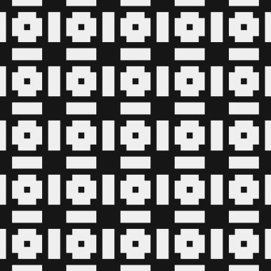 Siyah ve beyaz çizgileri olan kusursuz desen, vektör illüstrasyonu