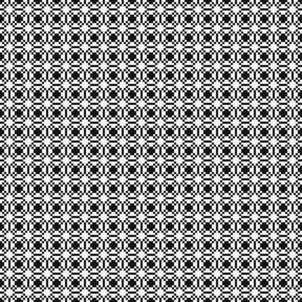 Patrón Geométrico Sin Costura Formas Blanco Negro Ilustración Vectorial — Vector de stock