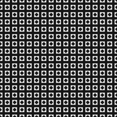 Haçlar ve Noktalar vektör illüstrasyonlu soyut Desen 