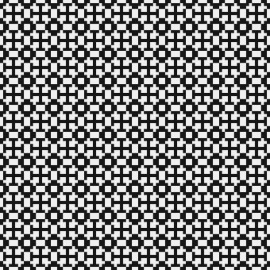 Siyah ve beyaz çizgileri olan kusursuz desen, vektör illüstrasyonu