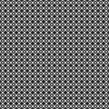 Siyah ve beyaz şekillerin geometrik dikişsiz deseni, vektör illüstrasyonu