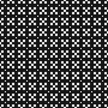 Haçlar ve Noktalar vektör illüstrasyonlu soyut Desen 