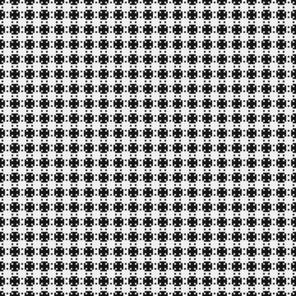 Geometric Seamless Pattern Black White Shapes Vector Illustration — Stock Vector