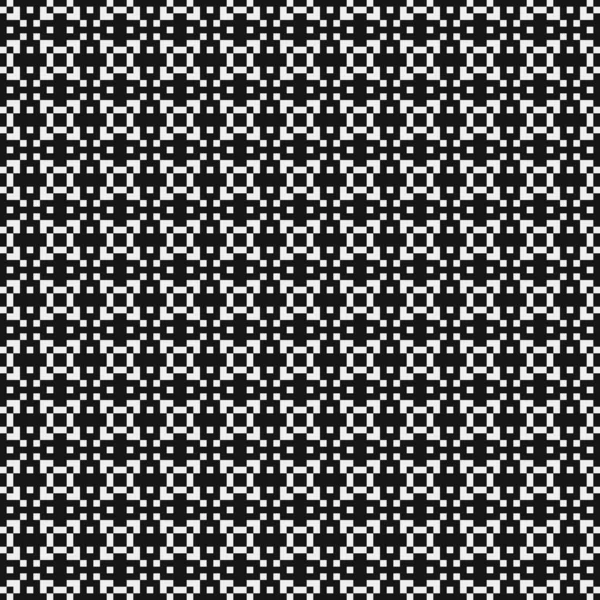 Geometric Seamless Pattern Black White Shapes Vector Illustration — Stock Vector