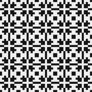 Siyah ve beyaz çizgileri olan kusursuz desen, vektör illüstrasyonu