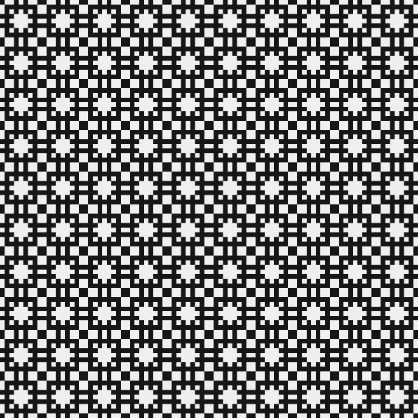 Geometric Seamless Pattern Black White Shapes Vector Illustration — Stock Vector