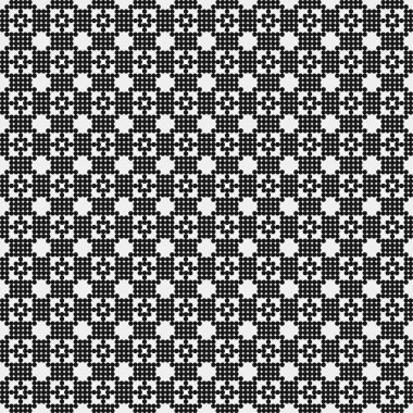 Soyut Çapraz Düzen. Noktalı arka plan. Geometrik Vektör İllüstrasyonu