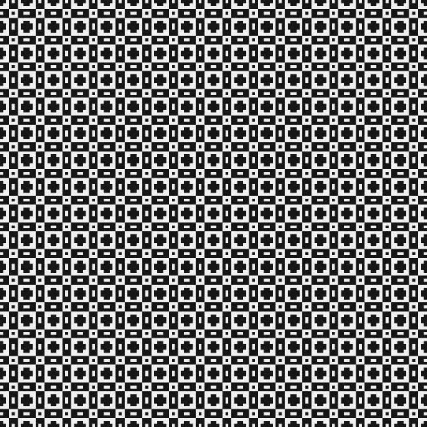 Seamless Pattern Black White Lines Vector Illustration — Stock Vector