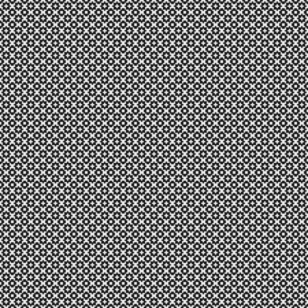 Siyah ve beyaz şekillerin geometrik dikişsiz deseni, vektör illüstrasyonu