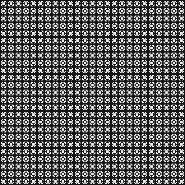 抽象的なクロスパターンドットロゴ生成的な計算アートイラスト — ストックベクタ