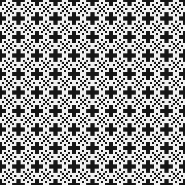 Astratto Croce Pattern Dots Logo Arte Computazionale Generativa Illustrazione — Vettoriale Stock