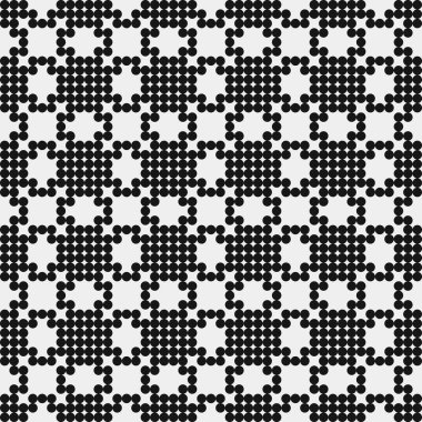 Soyut Çapraz Düzen. Noktalı arka plan. Geometrik Vektör İllüstrasyonu