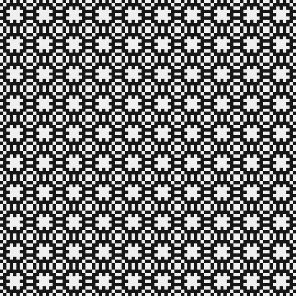 Geometric Seamless Pattern Black White Shapes Vector Illustration — Stock Vector