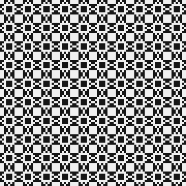 Geometric Seamless Pattern Black White Shapes Vector Illustration — Stock Vector