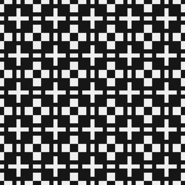 Geometric Seamless Pattern Black White Shapes Vector Illustration — Stock Vector