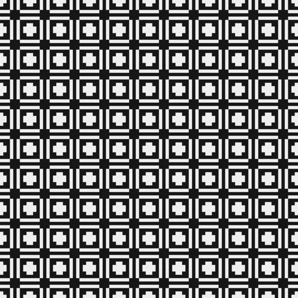 Geometric Seamless Pattern Black White Shapes Vector Illustration — Stock Vector