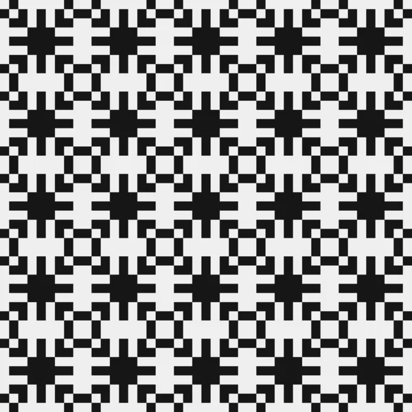 Geometric Seamless Pattern Black White Shapes Vector Illustration — Stock Vector