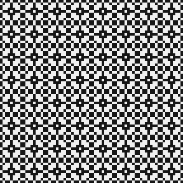 Geometric Seamless Pattern Black White Shapes Vector Illustration — Stock Vector