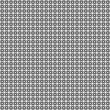 Siyah ve beyaz şekillerin geometrik dikişsiz deseni, vektör illüstrasyonu