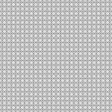 Siyah ve beyaz geometrik şekillerin kusursuz deseni. Üretken hesaplama sanatı vektör çizimi