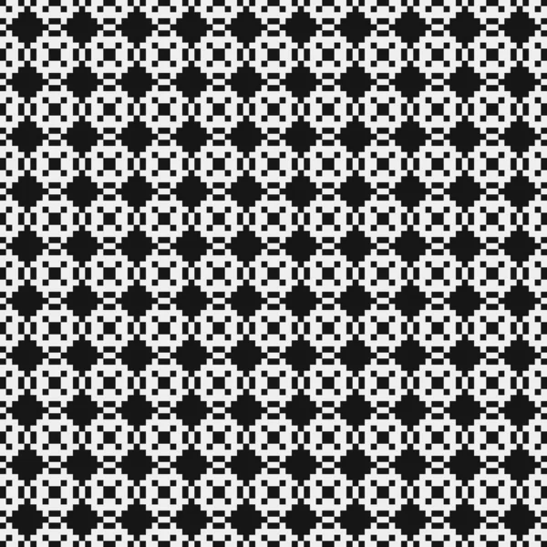 黑白几何形状的无缝图案 矢量说明 — 图库矢量图片