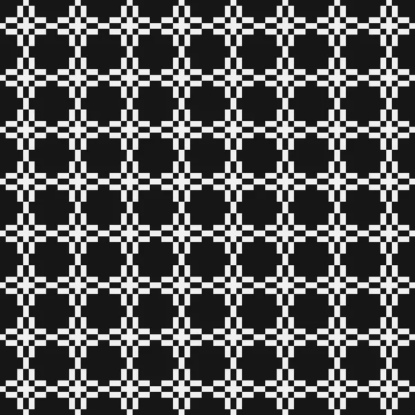 Seamless Pattern Black White Lines Vector Illustration — Stock Vector