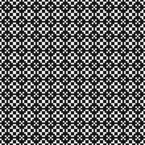 Siyah ve beyaz geometrik şekillerin kusursuz deseni. vektör illüstrasyonu