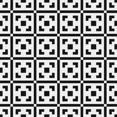 Siyah ve beyaz çizgileri olan kusursuz desen, vektör illüstrasyonu