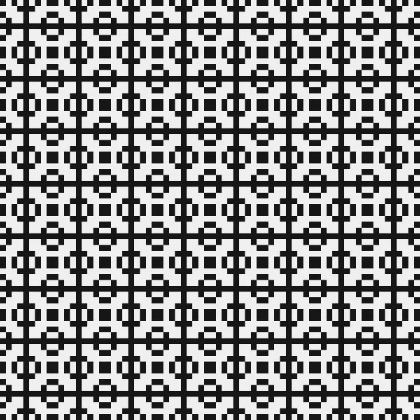 Seamless Pattern Black White Lines Vector Illustration — Stock Vector