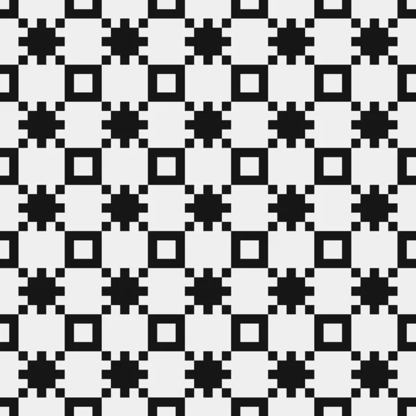 Seamless Pattern Black White Lines Vector Illustration — Stock Vector